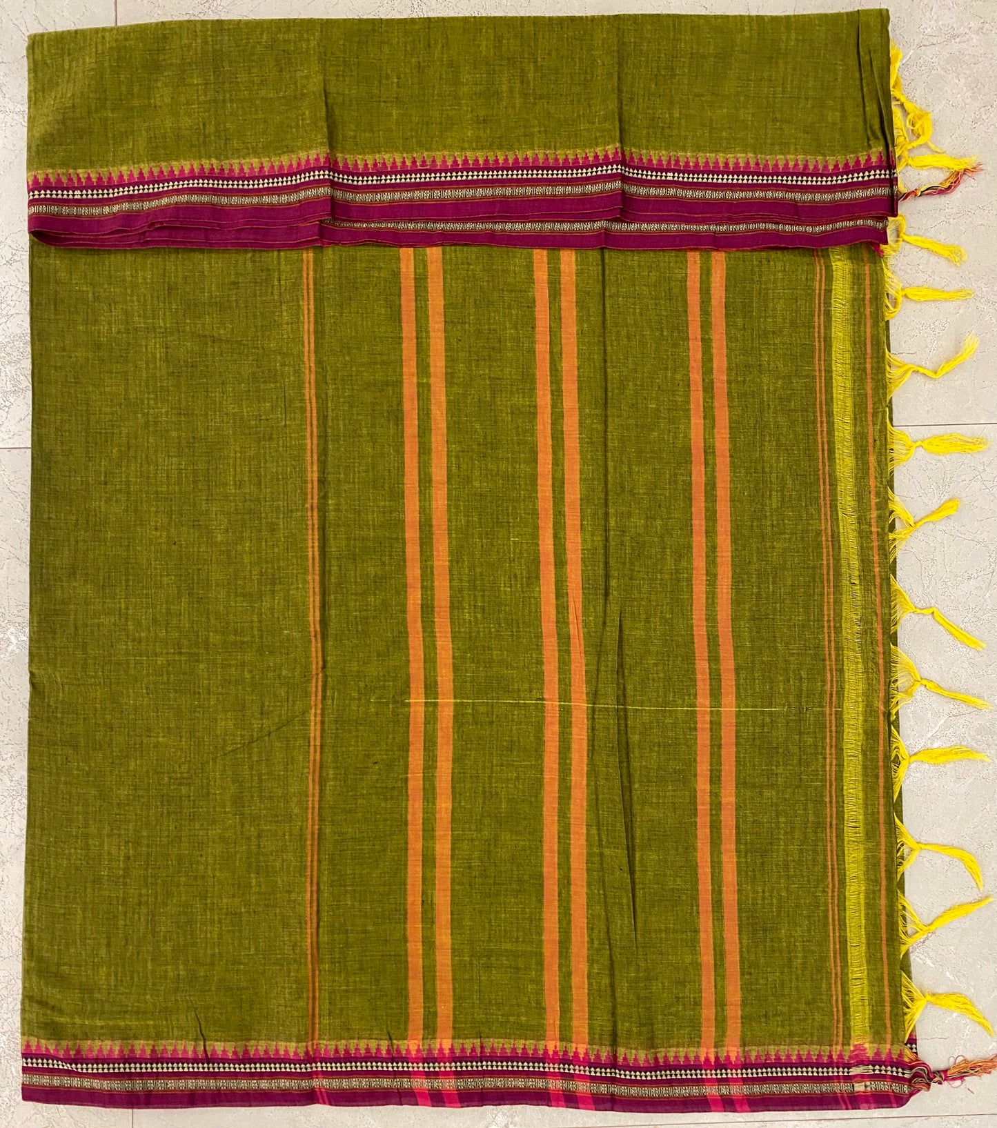 Vijaypura Narayanpet Border Cotton Saree - 02