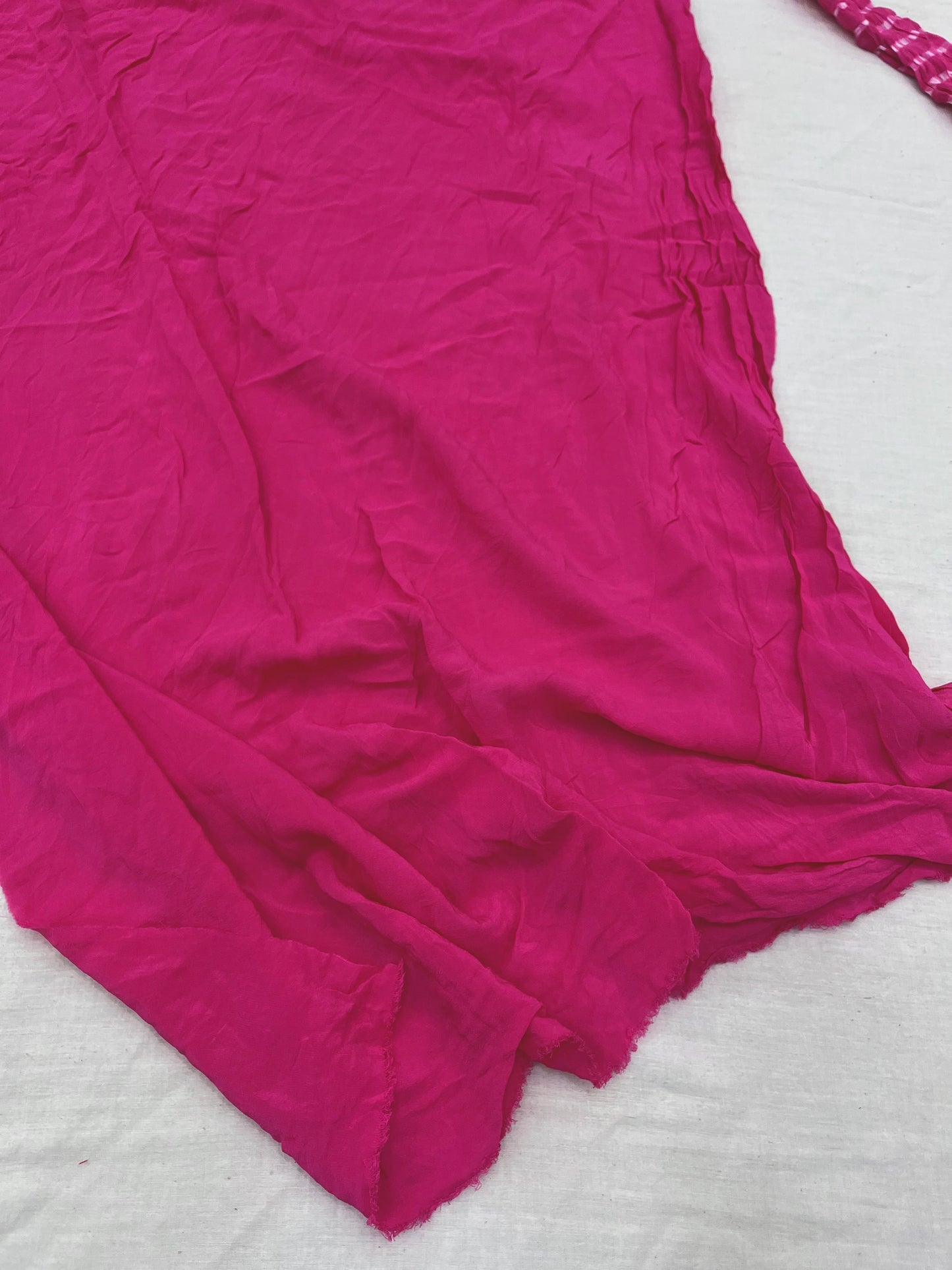 Pink Mothda Lehriya Pure Georgette Saree