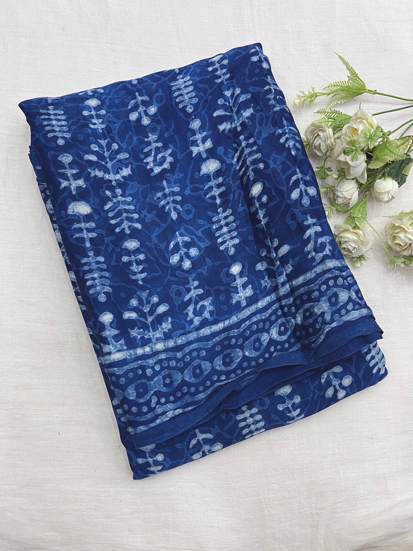 Indigo Modal Silk Saree 19