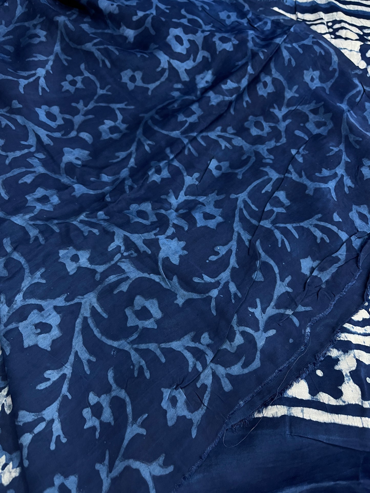 Indigo Modal Silk Saree 3