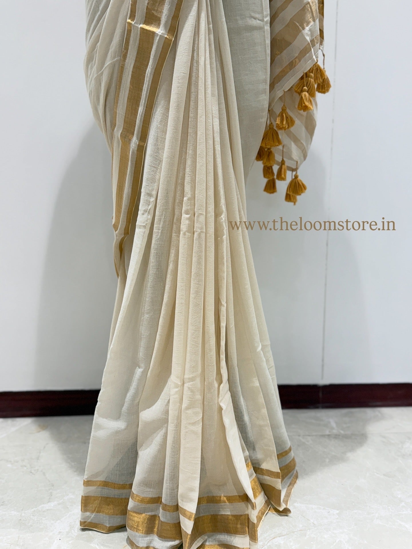 Thiruvonam Mulmul Saree