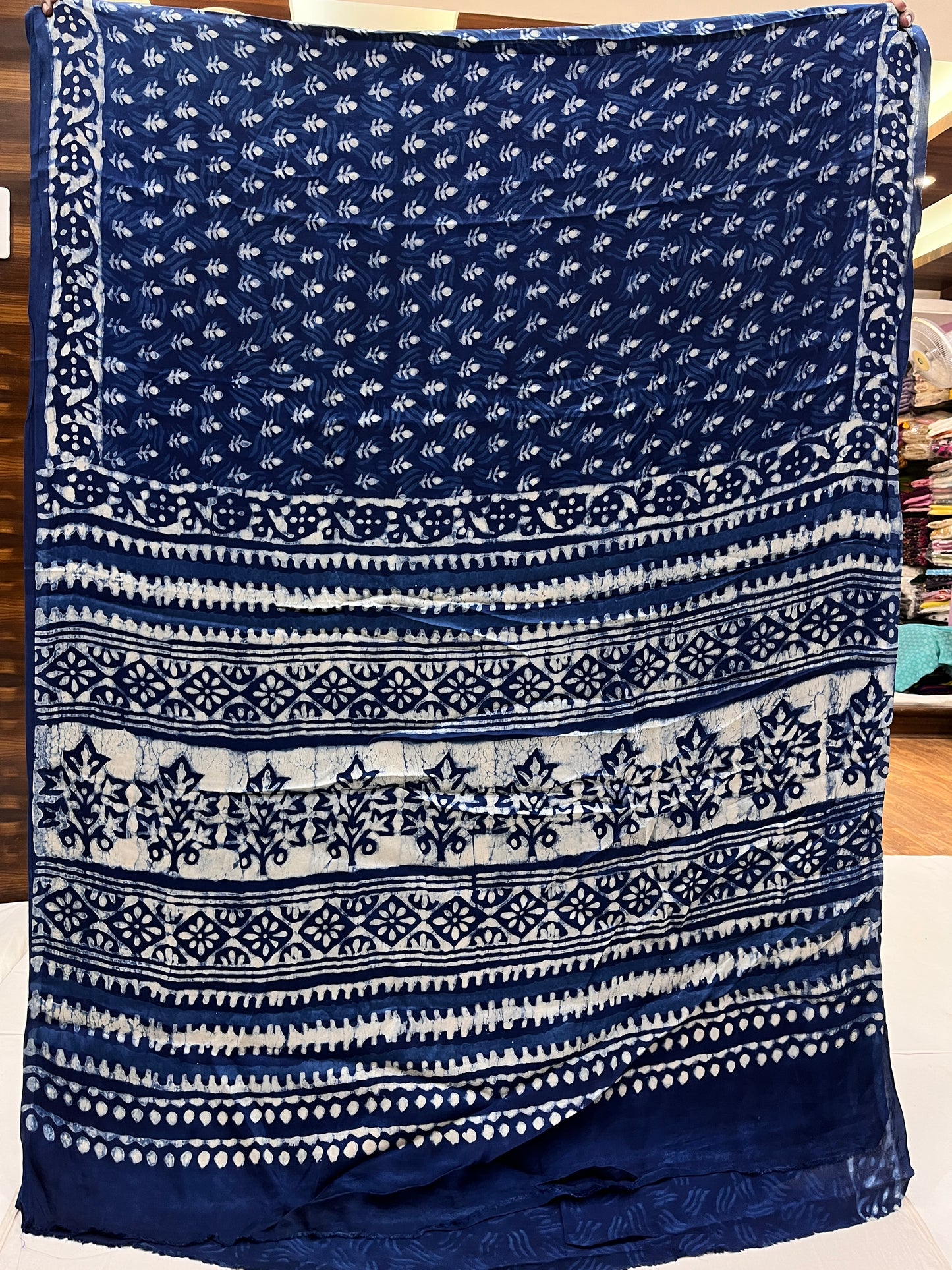 Indigo Modal Silk Saree 20