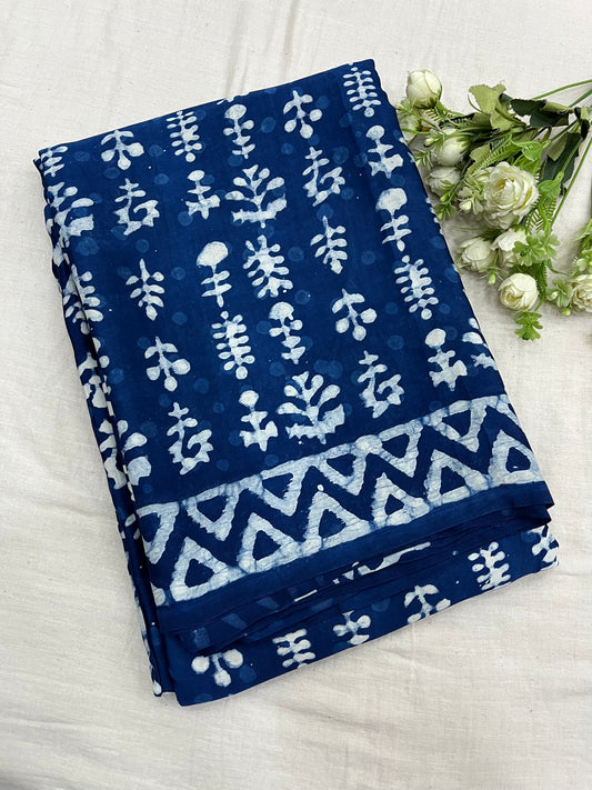 Indigo Modal Silk Saree 15