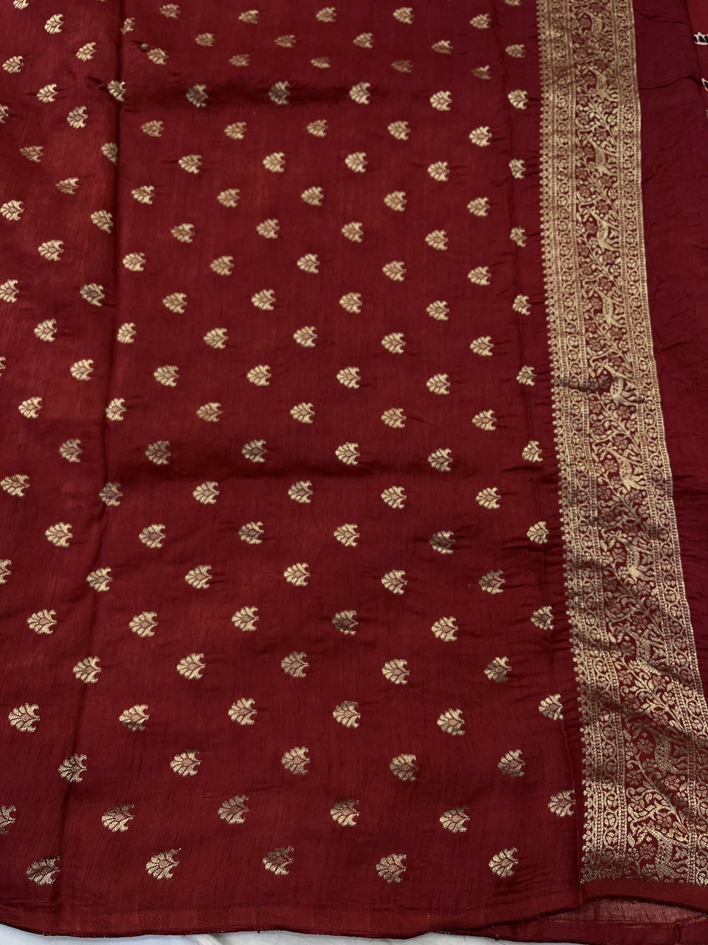 Ajrakh Dola Silk Saree 05