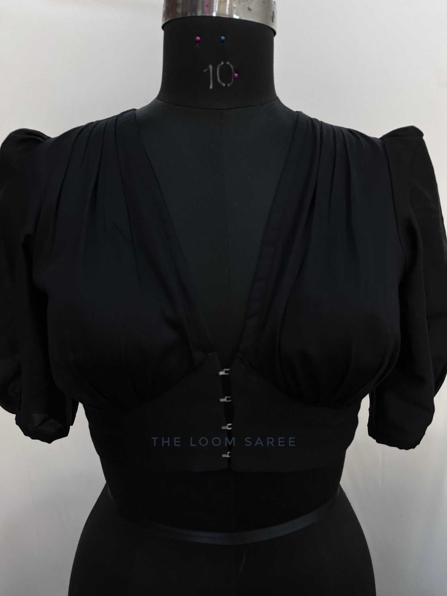 Black Ulta Hook Top Blouse