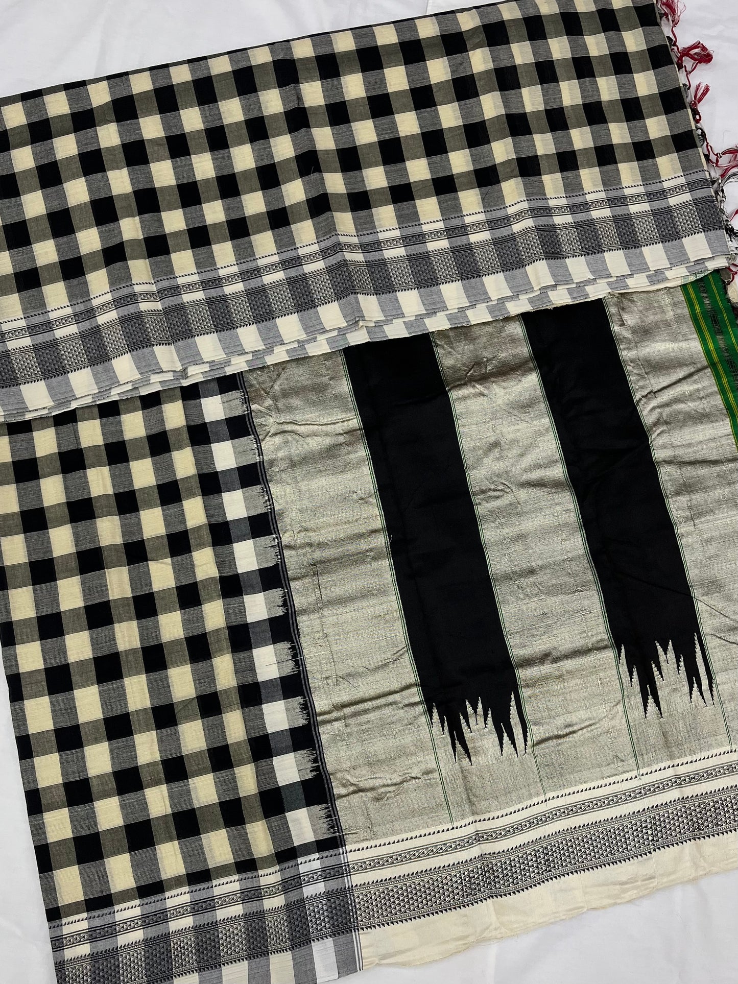 Foam Black Box Checks Ilkal Saree