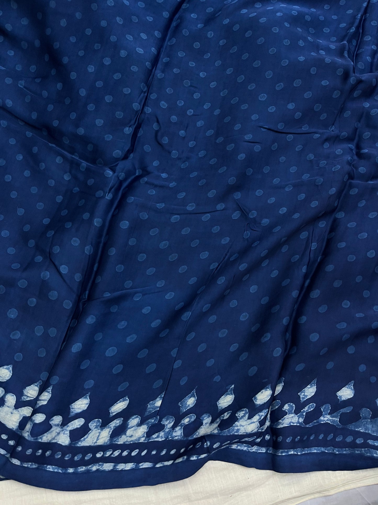 Indigo Modal Silk Saree 14