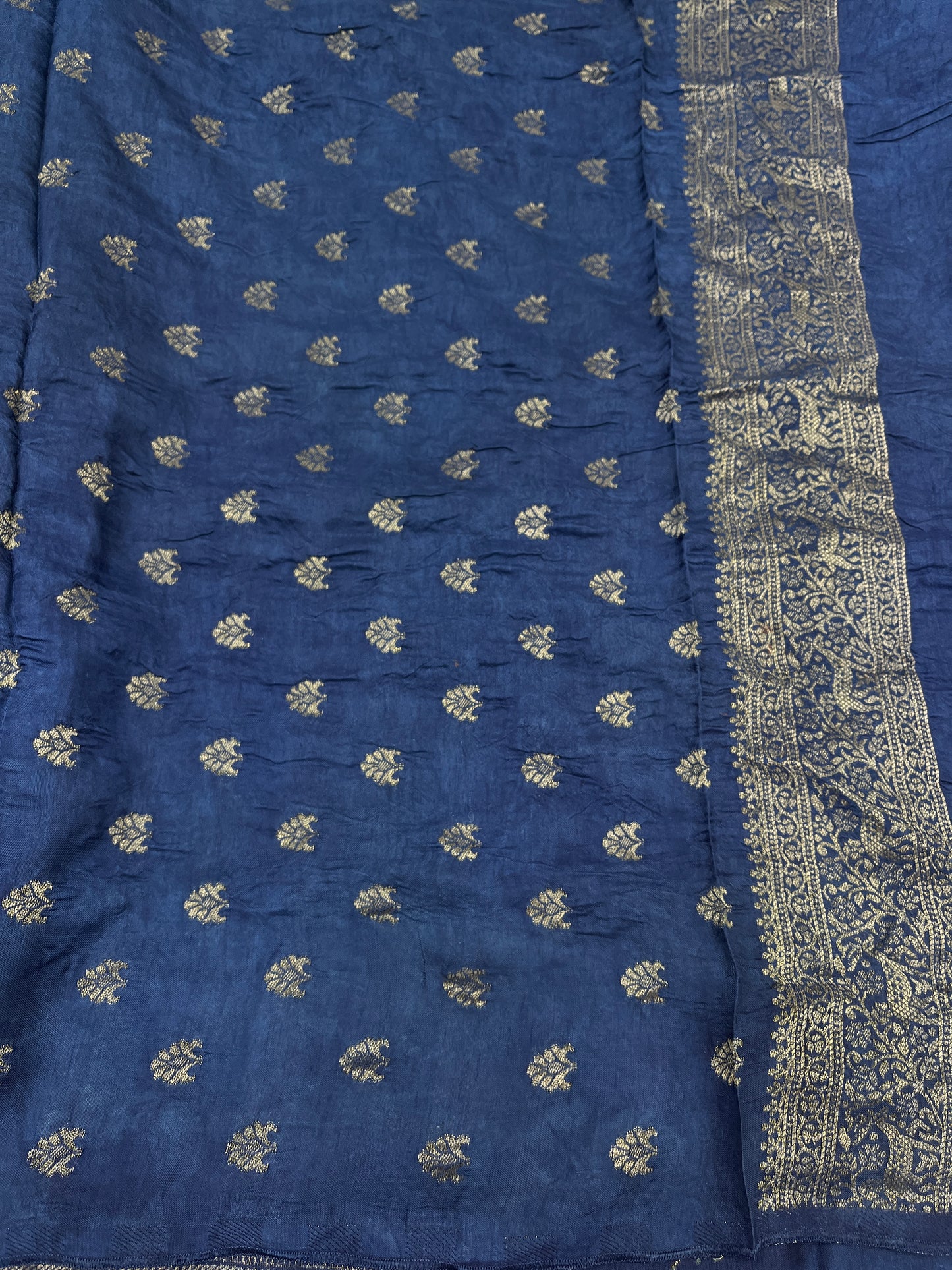 Ajrakh Dola Silk Saree 20