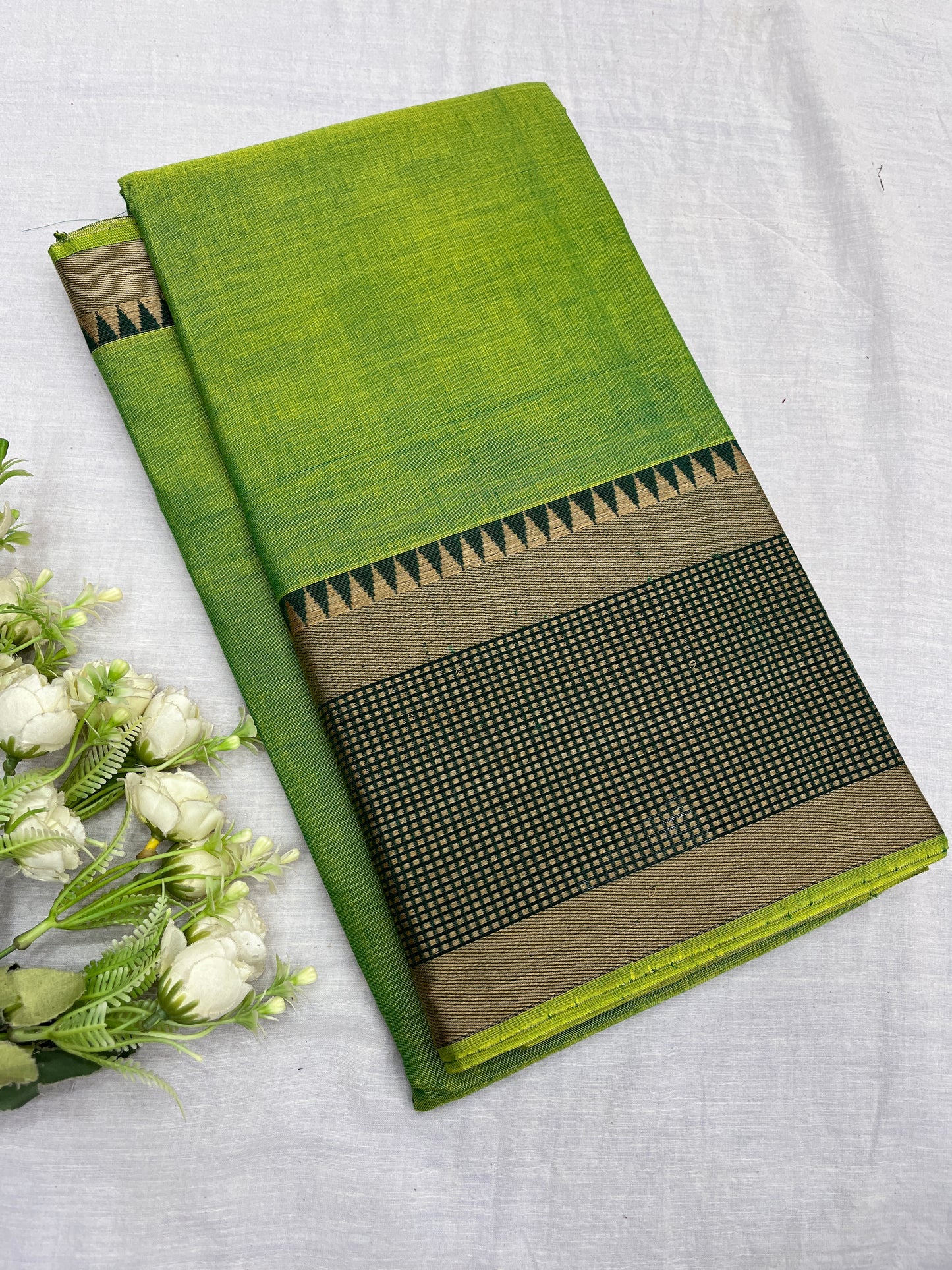 Narayanpet TC Border Cotton Saree 11