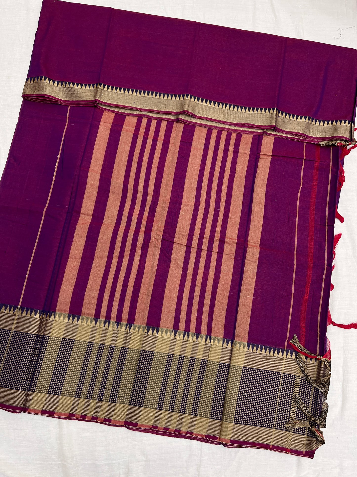 Narayanpet TC Border Cotton Saree 10