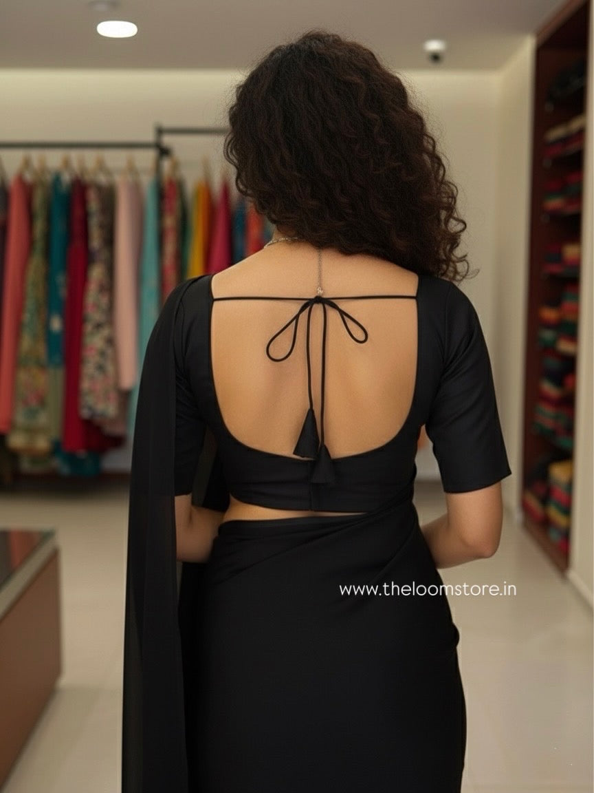 Blackie Sweetheart Back Tie Blouse