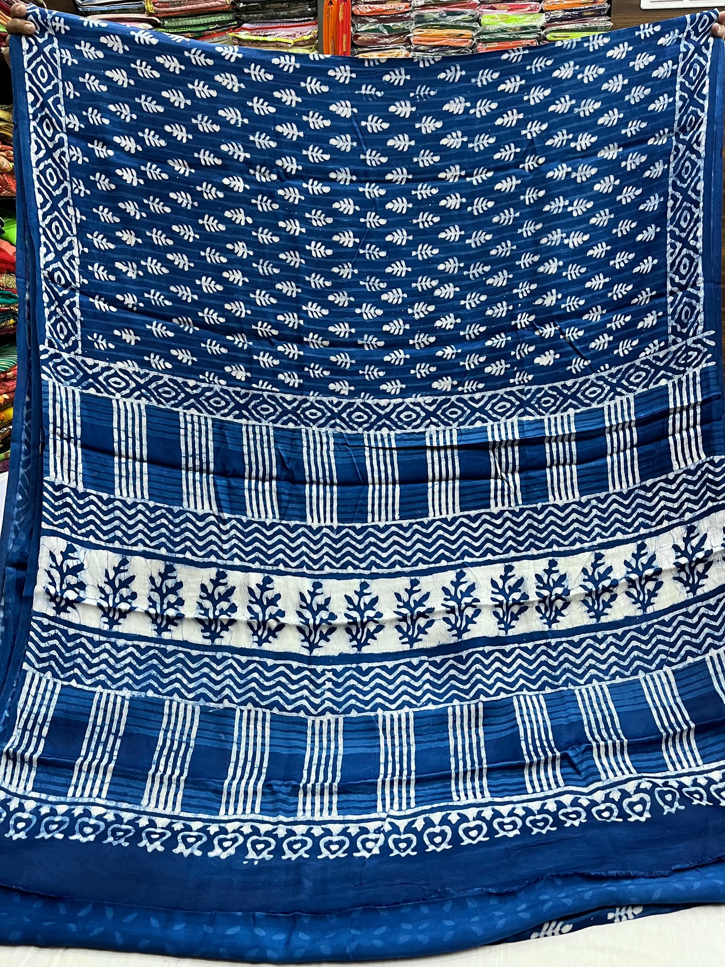 Indigo Modal Silk Saree 8