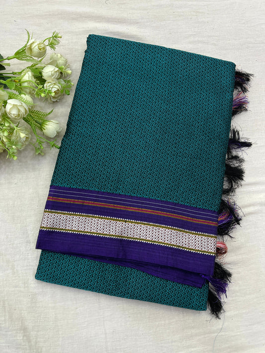 Peacock Violet Khun Saree