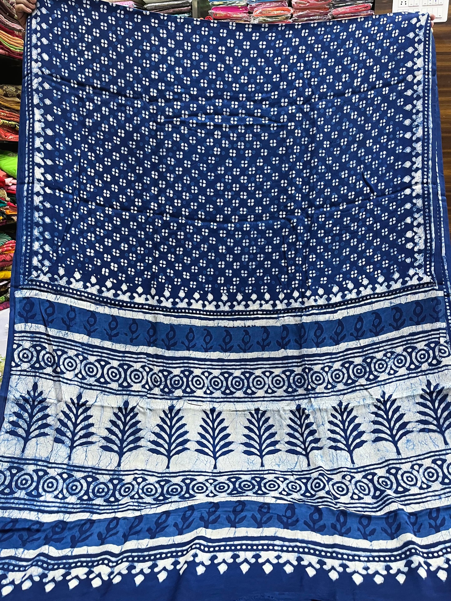 Indigo Modal Silk Saree 14