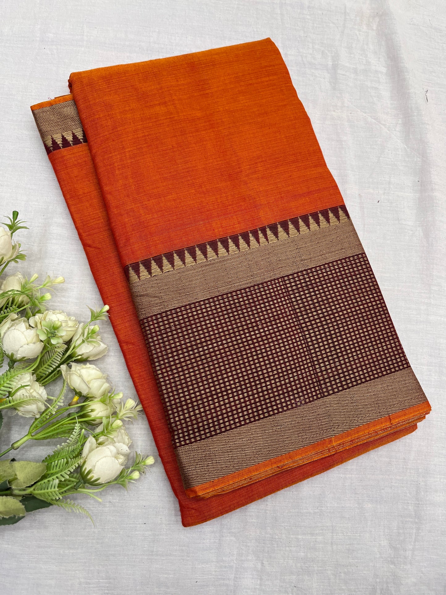 Narayanpet TC Border Cotton Saree 07