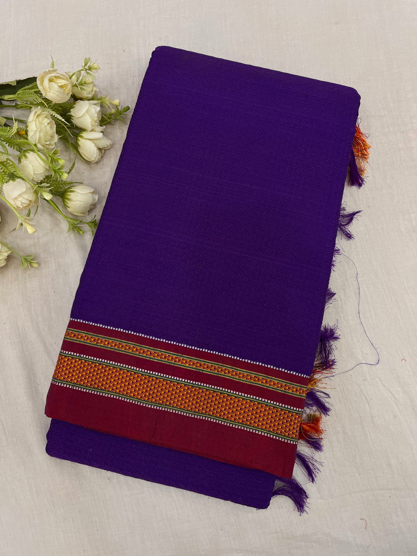 Ink Purple Khun Saree