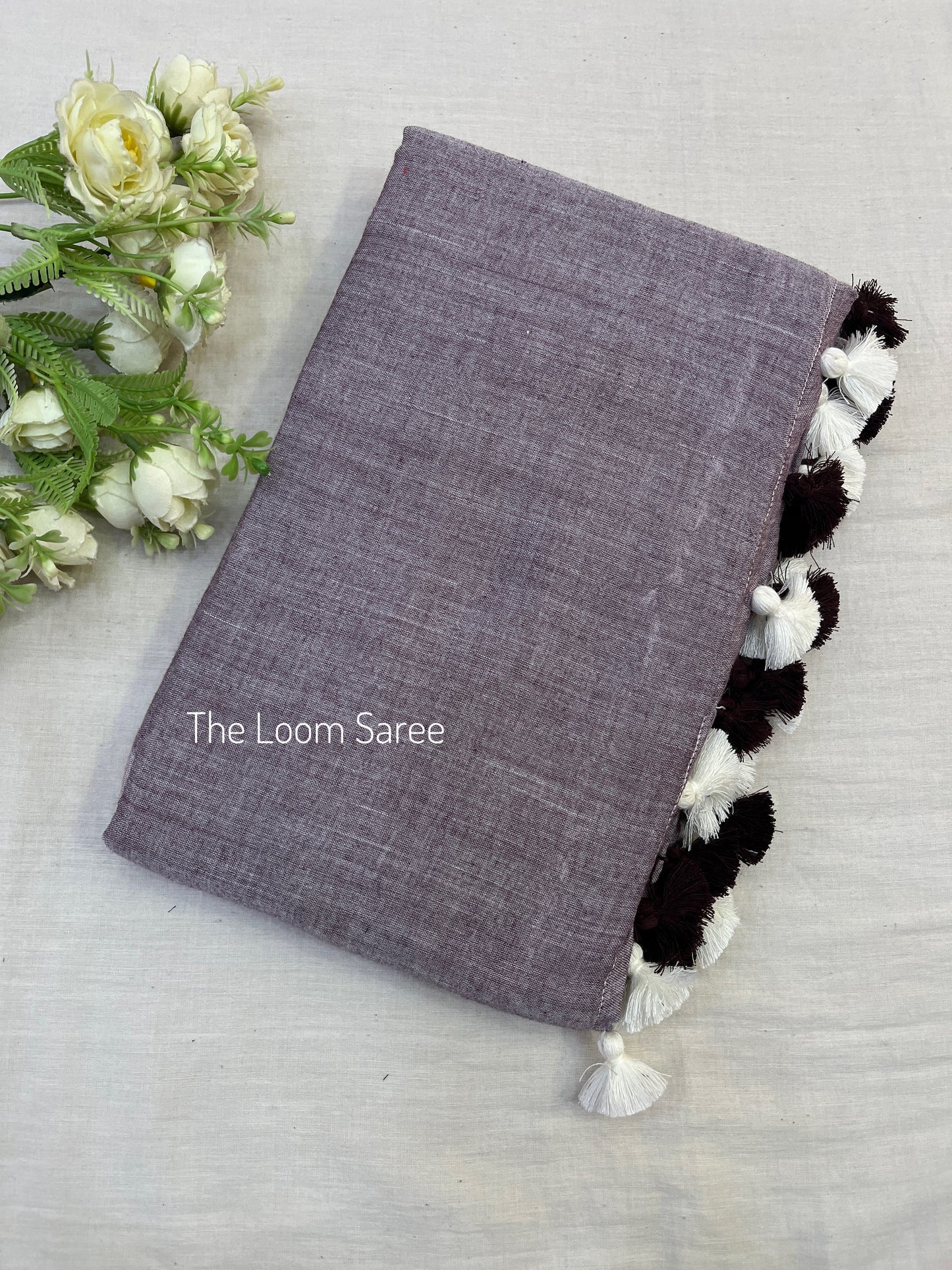 Oreo Shake Mulmul Saree