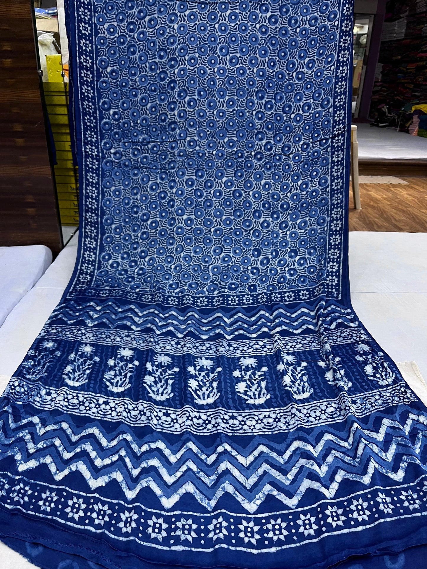 Indigo Modal Silk Saree 6