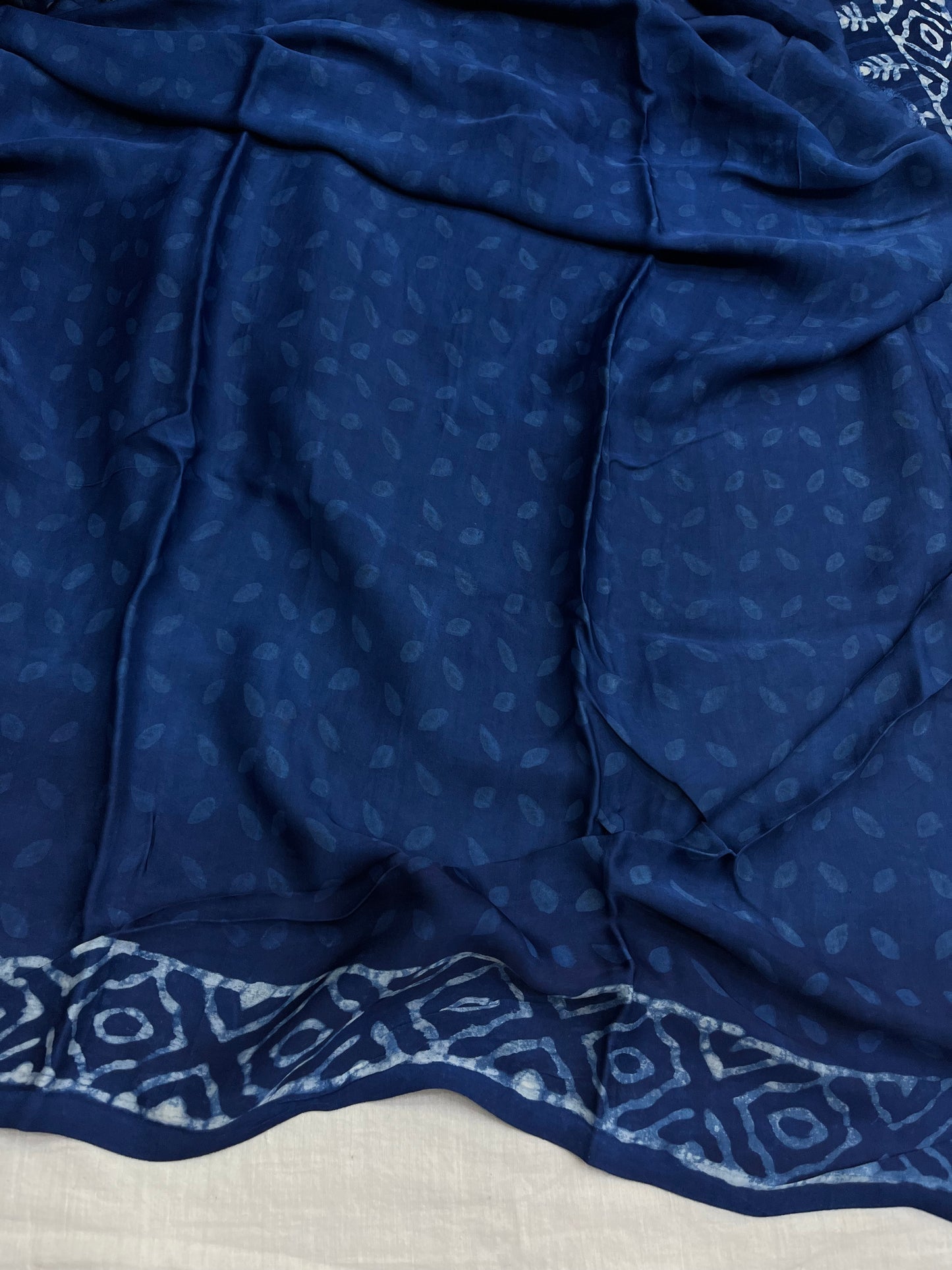 Indigo Modal Silk Saree 8