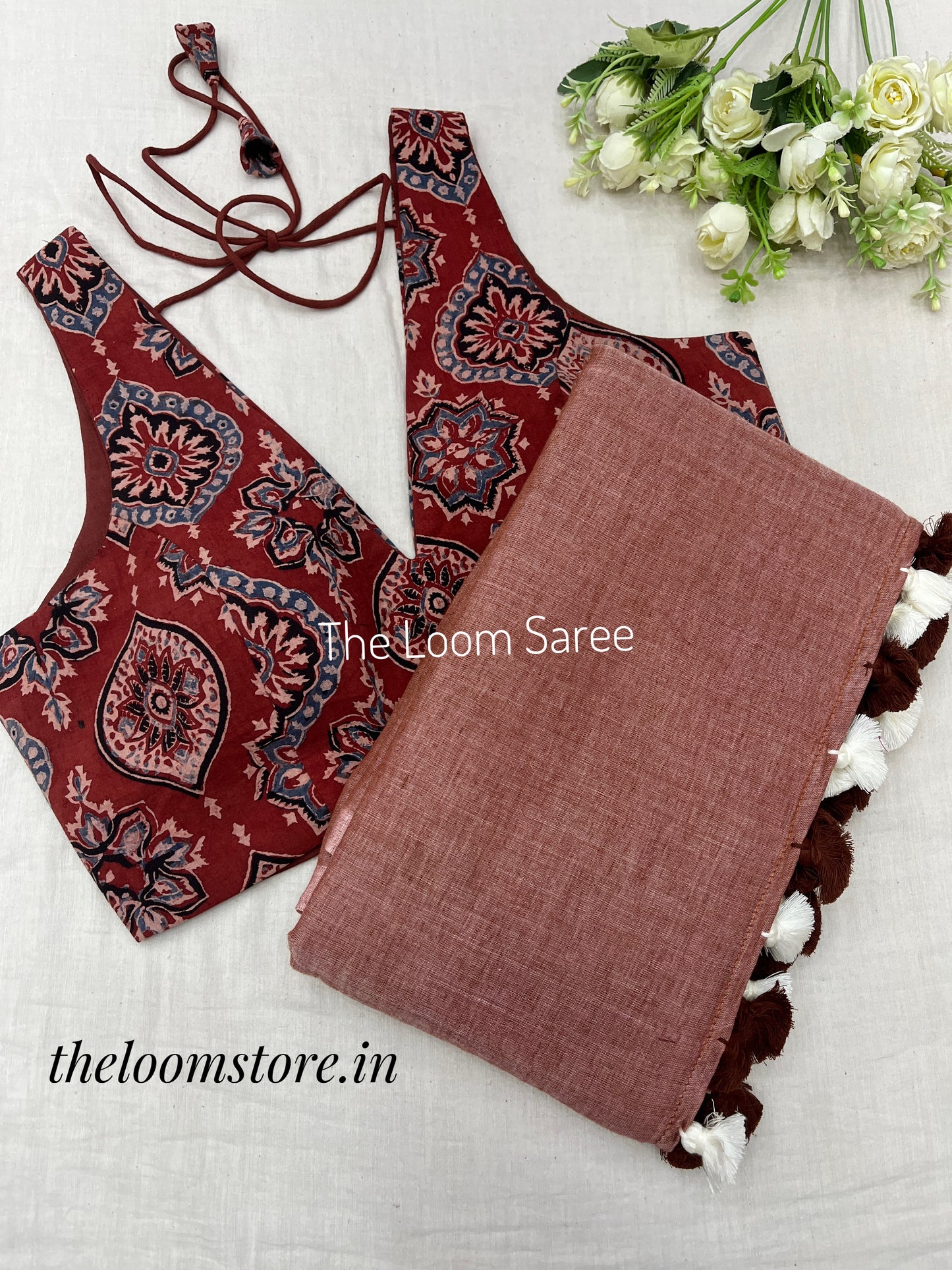 Flirty Cinnamon & Rustic Badam Ajrakh Combo Set