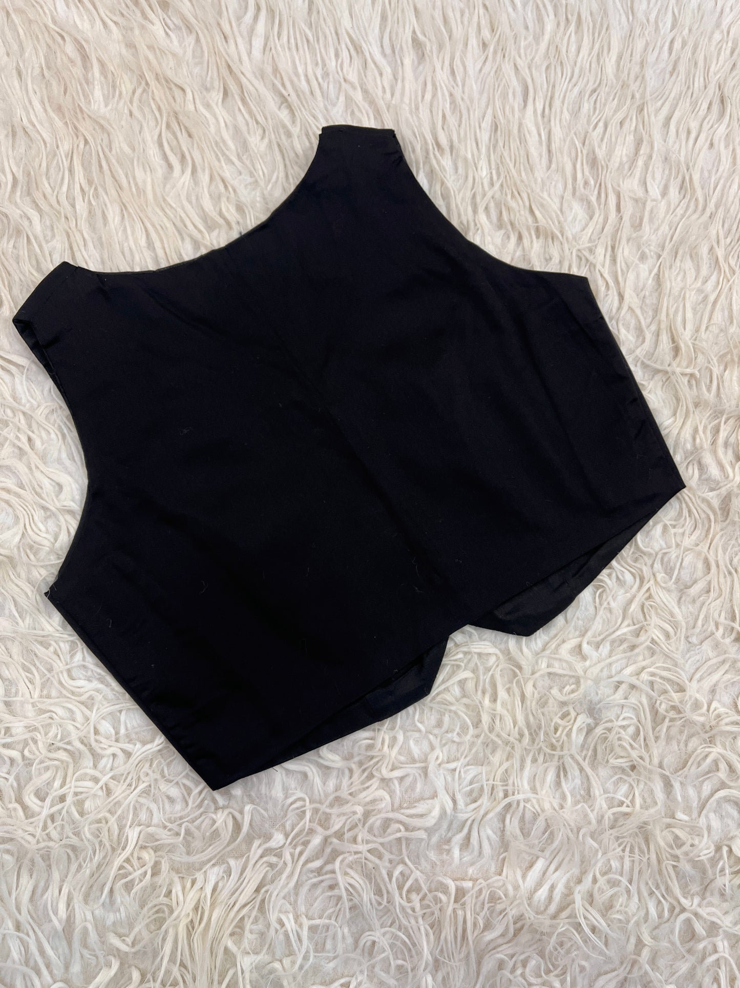 Black Waist Coat Top