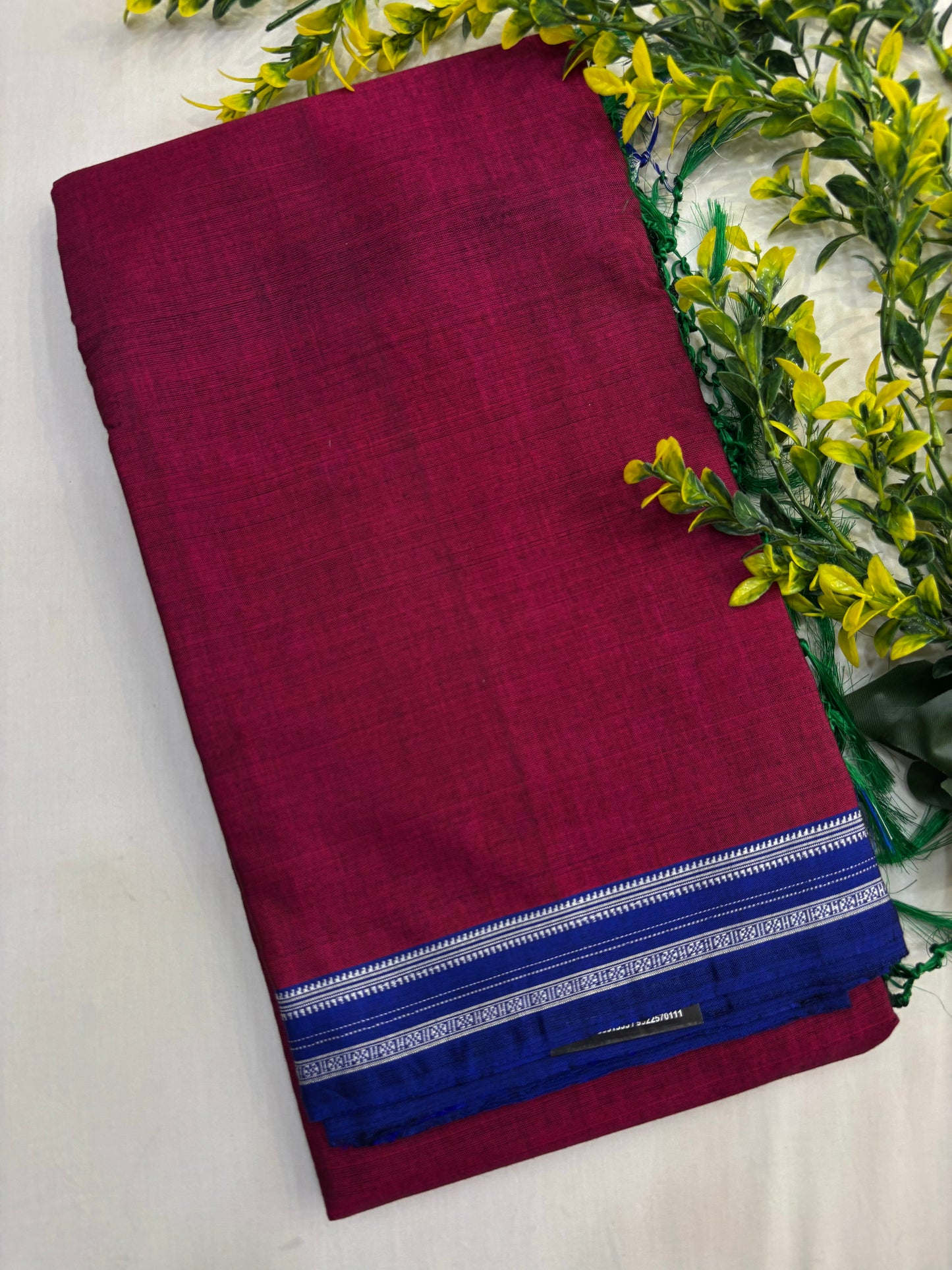 Magenta Blue Viscose Ilkal Saree