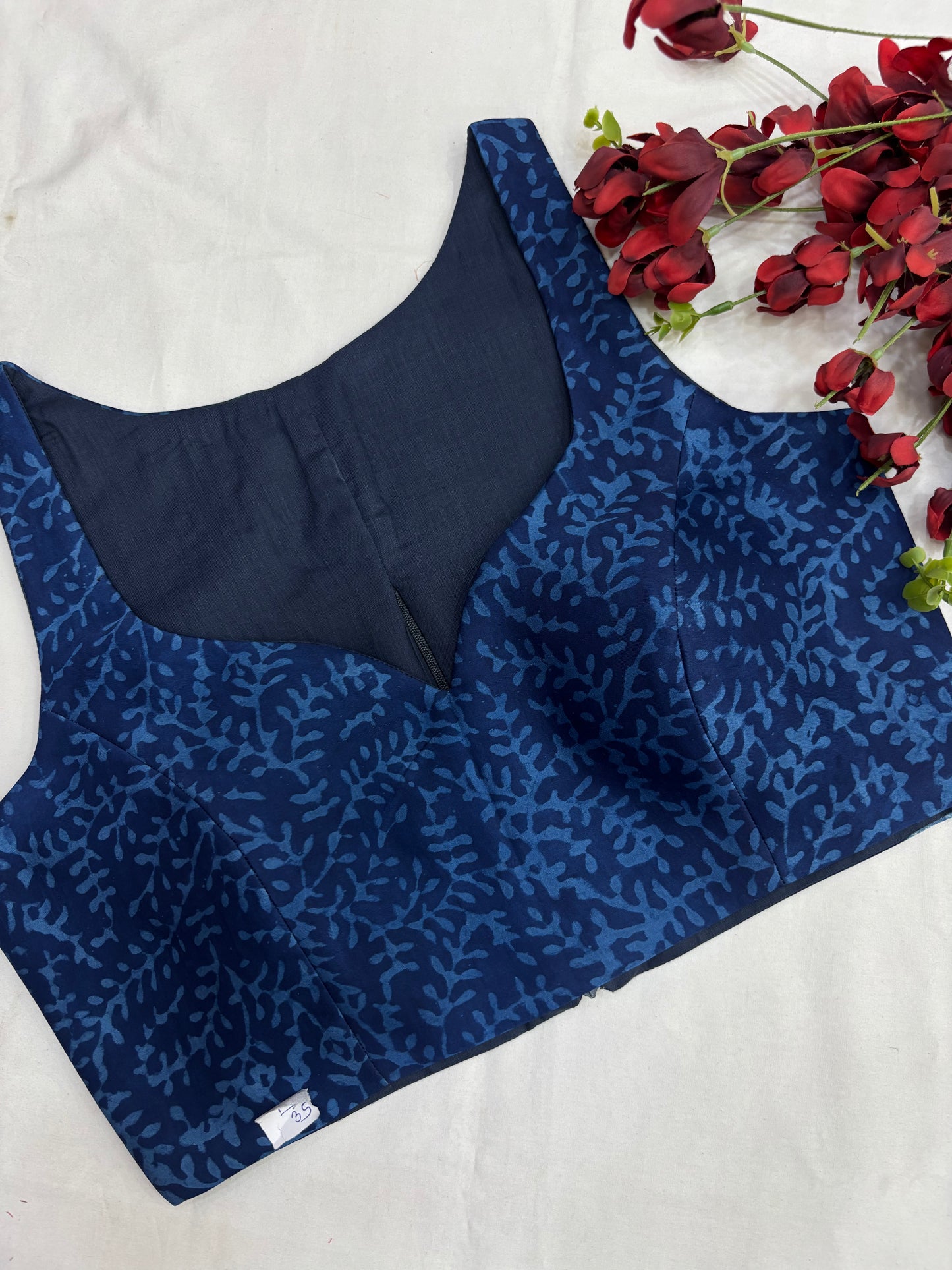 Neel Tara Indigo Saree Blouse Set