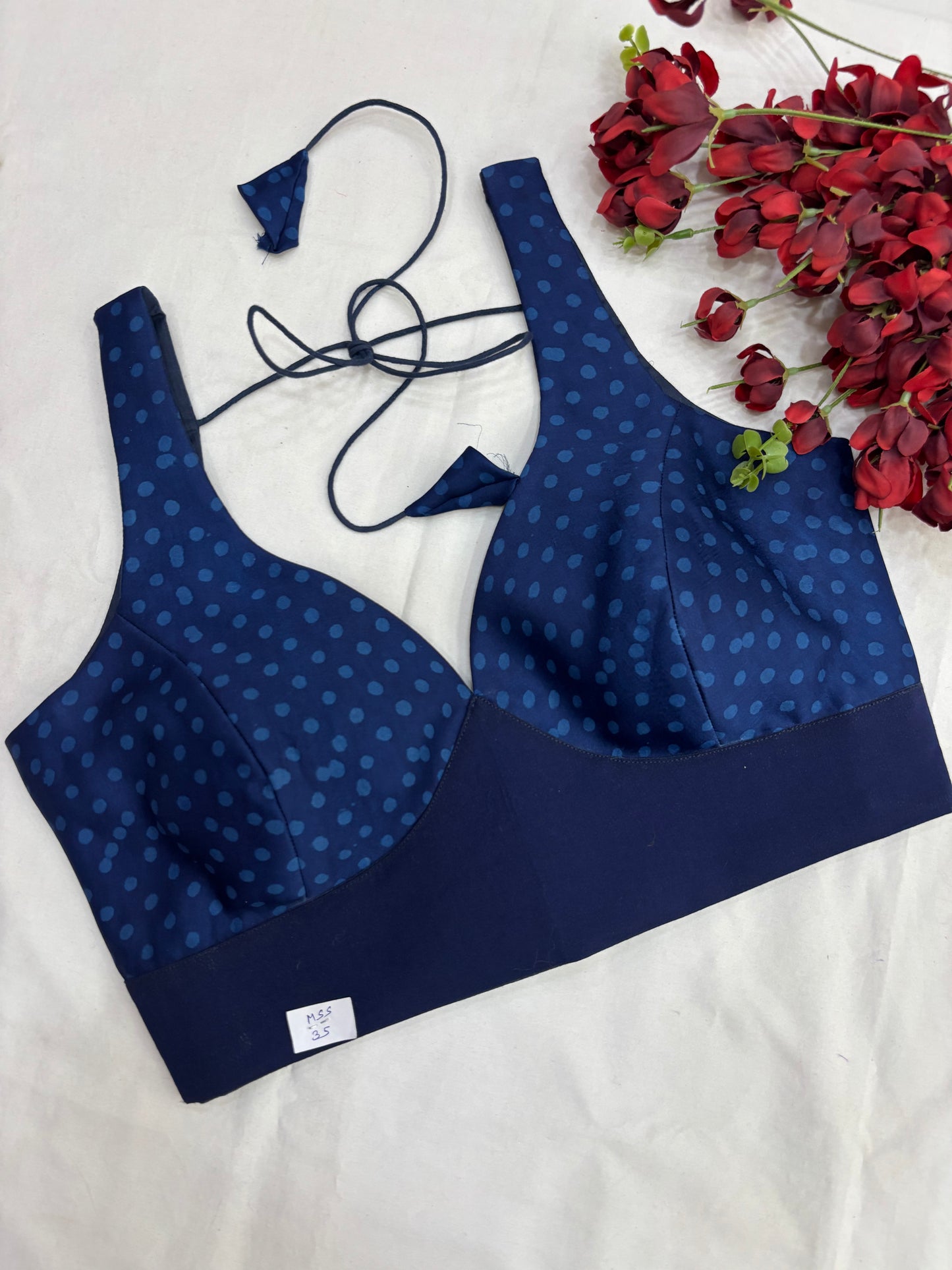 Neel Katha Indigo Modal Silk Saree & Blouse Set