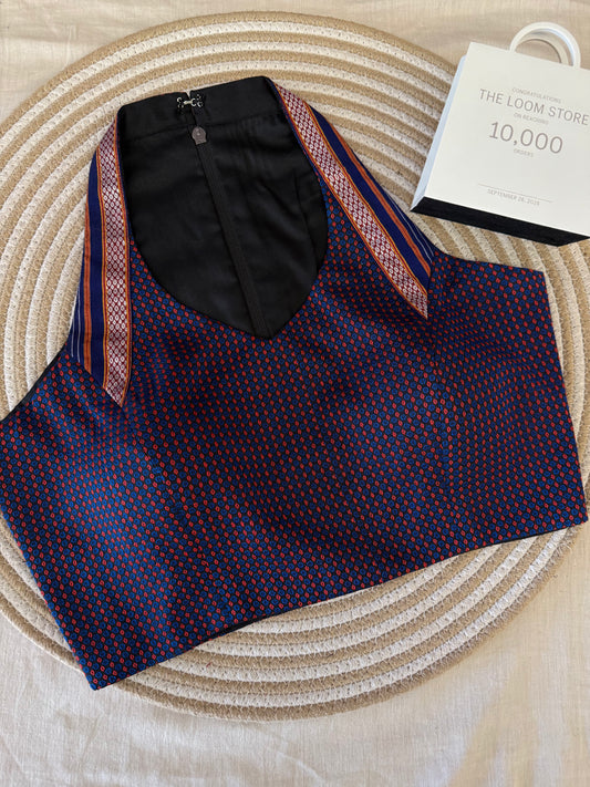 Khun Halter Neck Purple Blouse