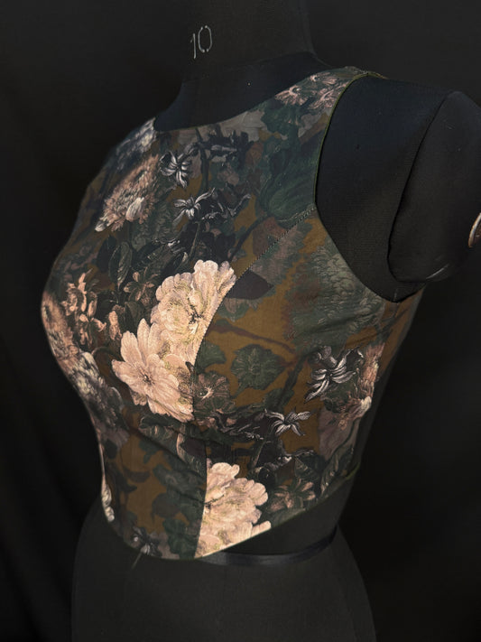 Aranya Pure Satin Backless Top