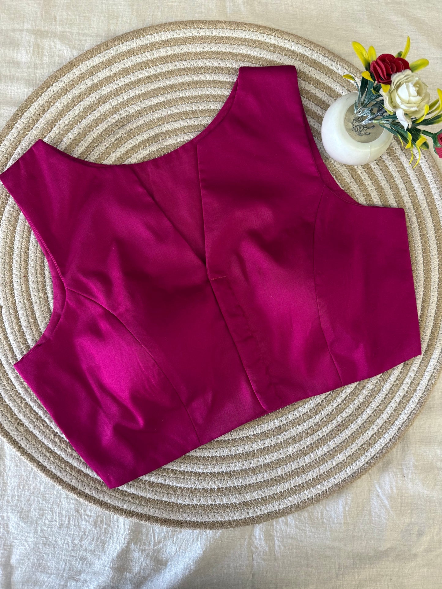Pink Formal Sleeveless Blouse