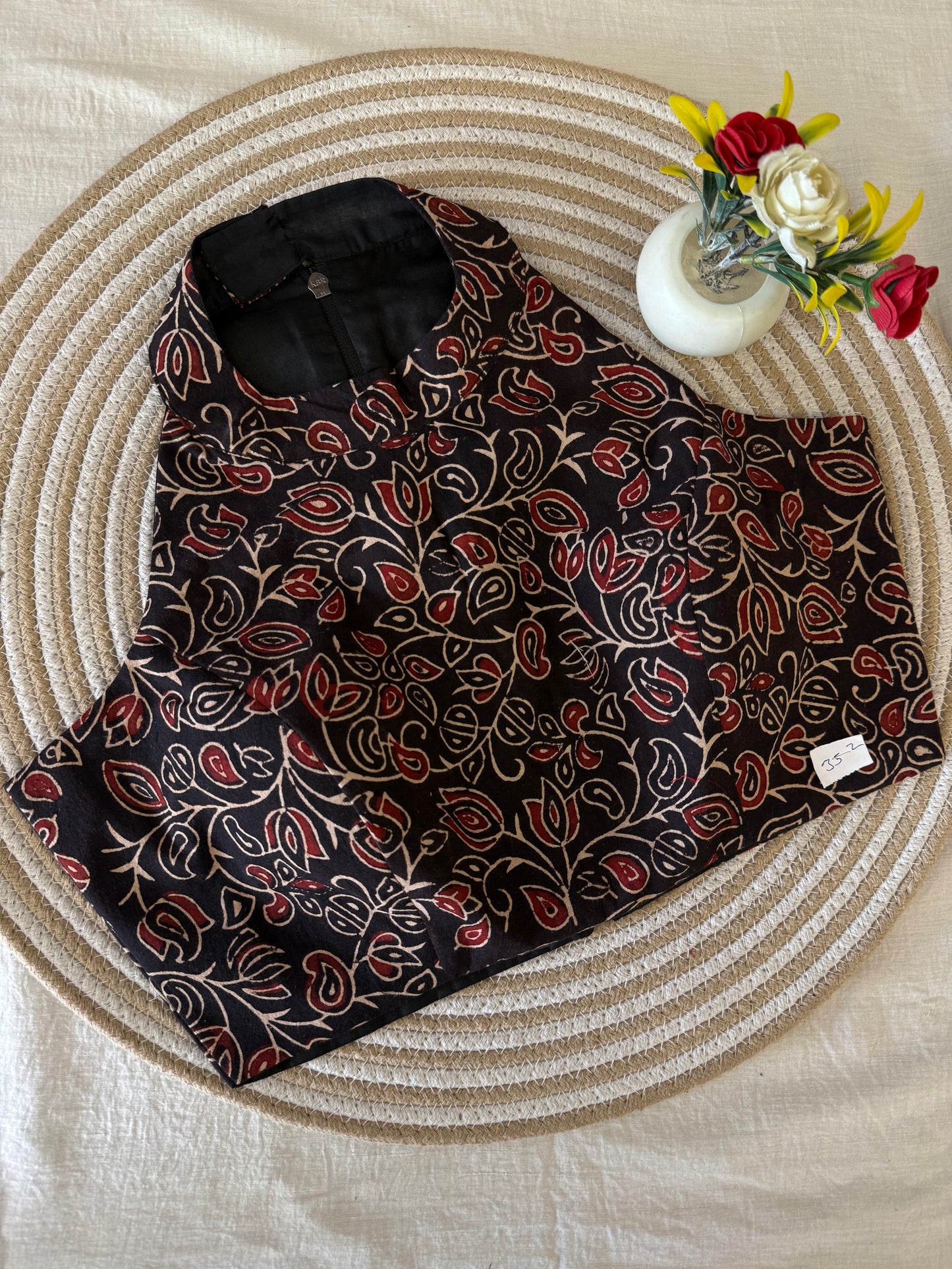 Vanya Ajrakh Halter Neck Blouse