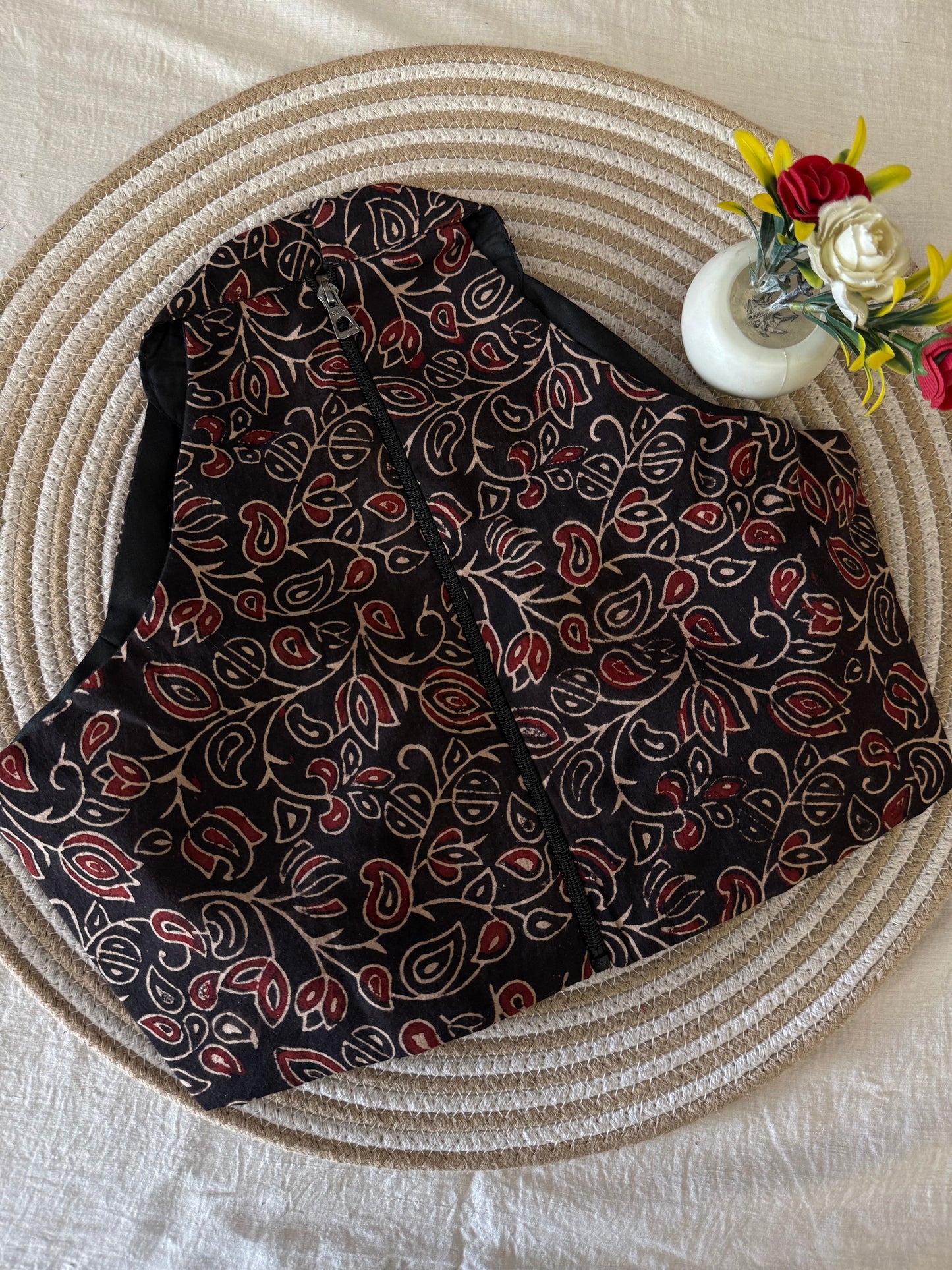 Vanya Ajrakh Halter Neck Blouse