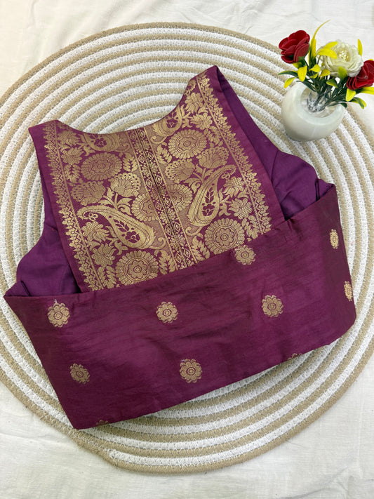 Wine Taffeta Racer Back Blouse (Dispatch Date 30th Sept, 2026)