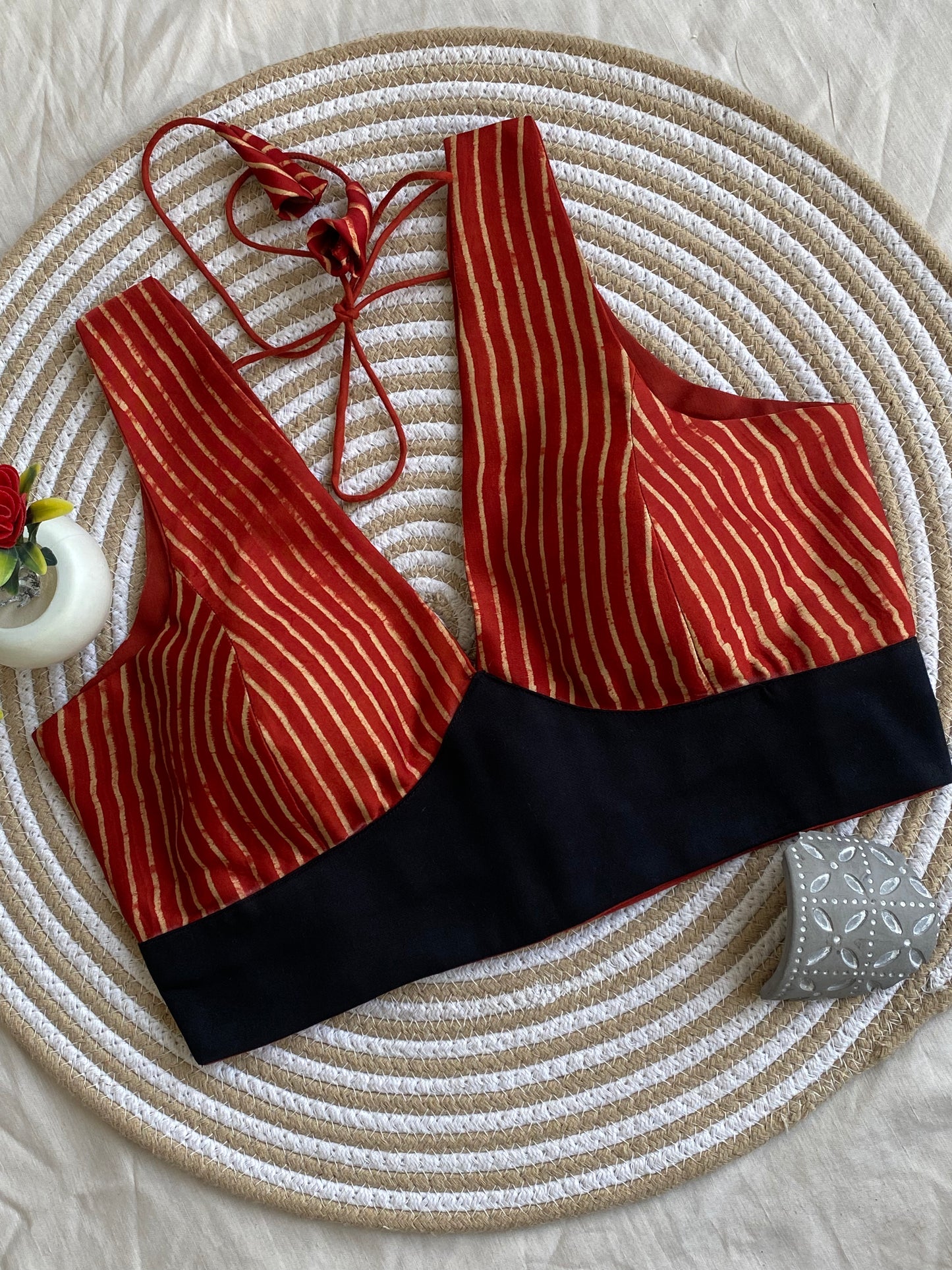 Shakuntala Ajrakh Modal Silk Blouse