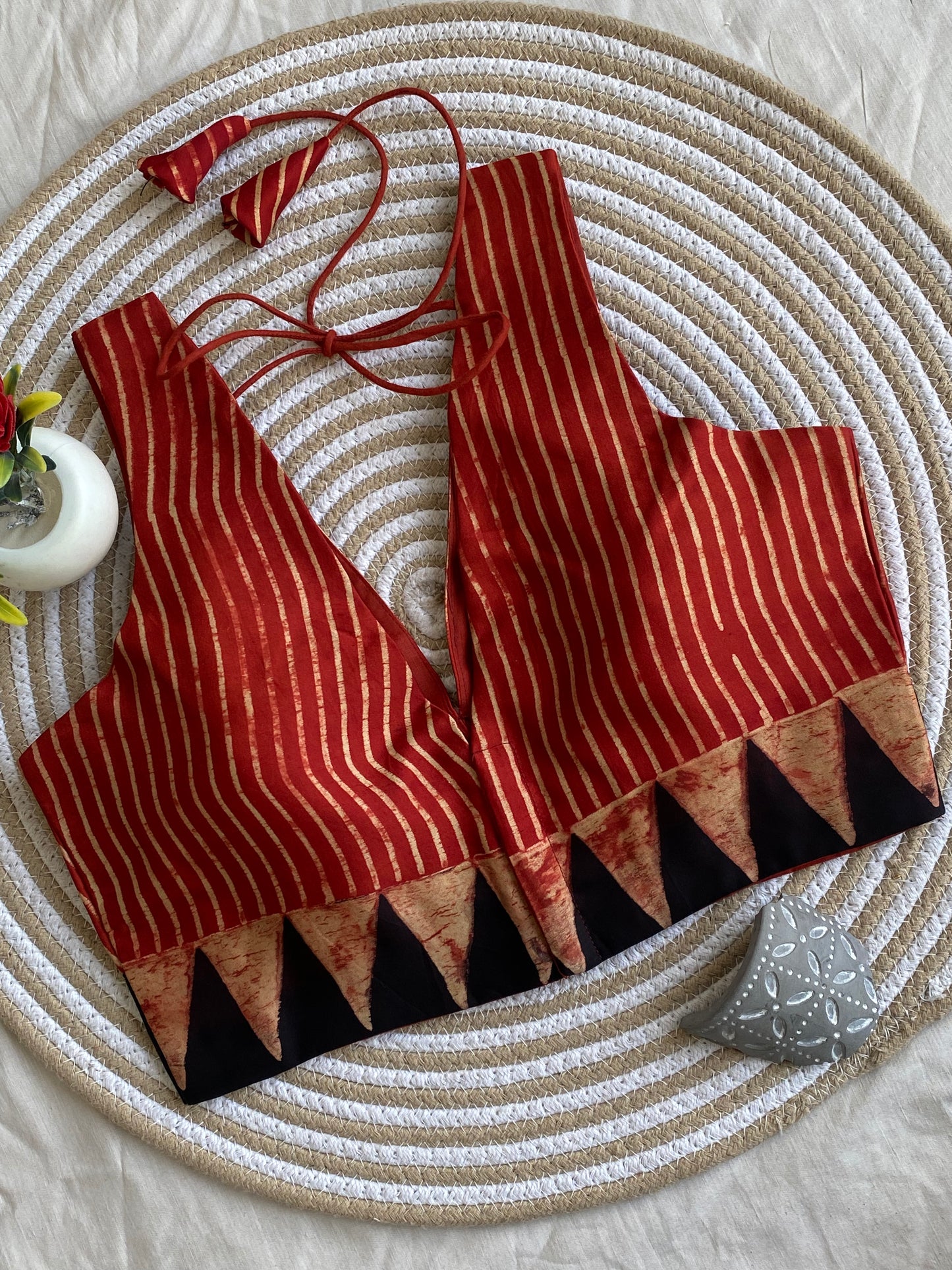 Shakuntala Ajrakh Modal Silk Blouse