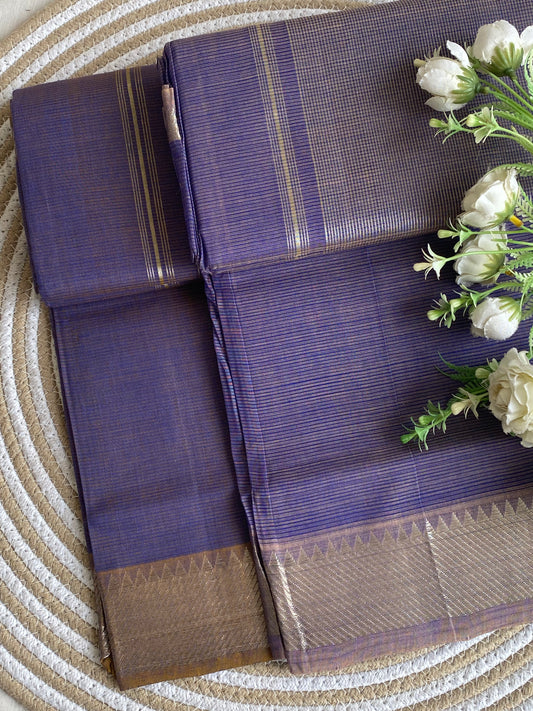 Silver Border Mangalgiri Cotton Saree 22