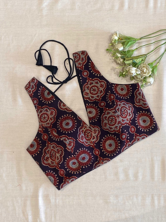 Chakra Ajrakh Cotton Blouse
