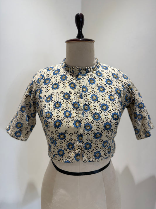 Neel Tara Ajrakh Cotton Blouse