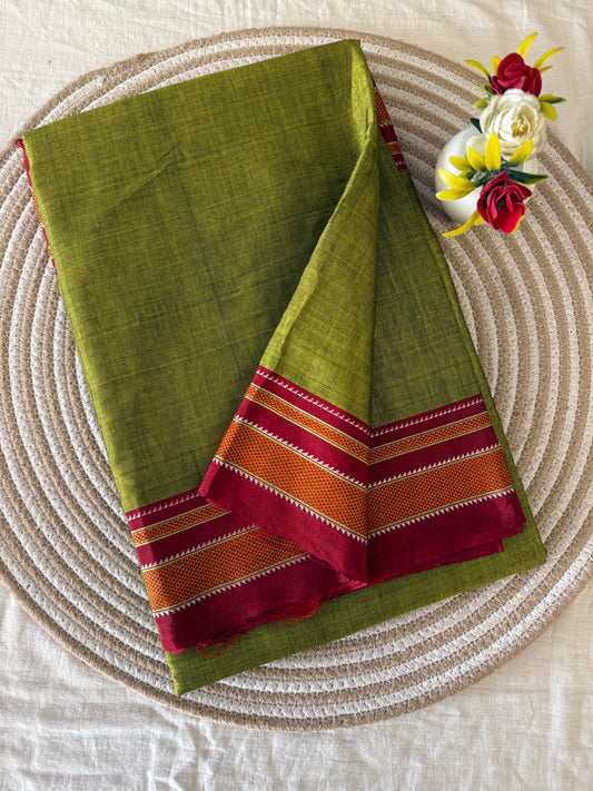 Vintage Sneha Red Ilkal Handloom Saree