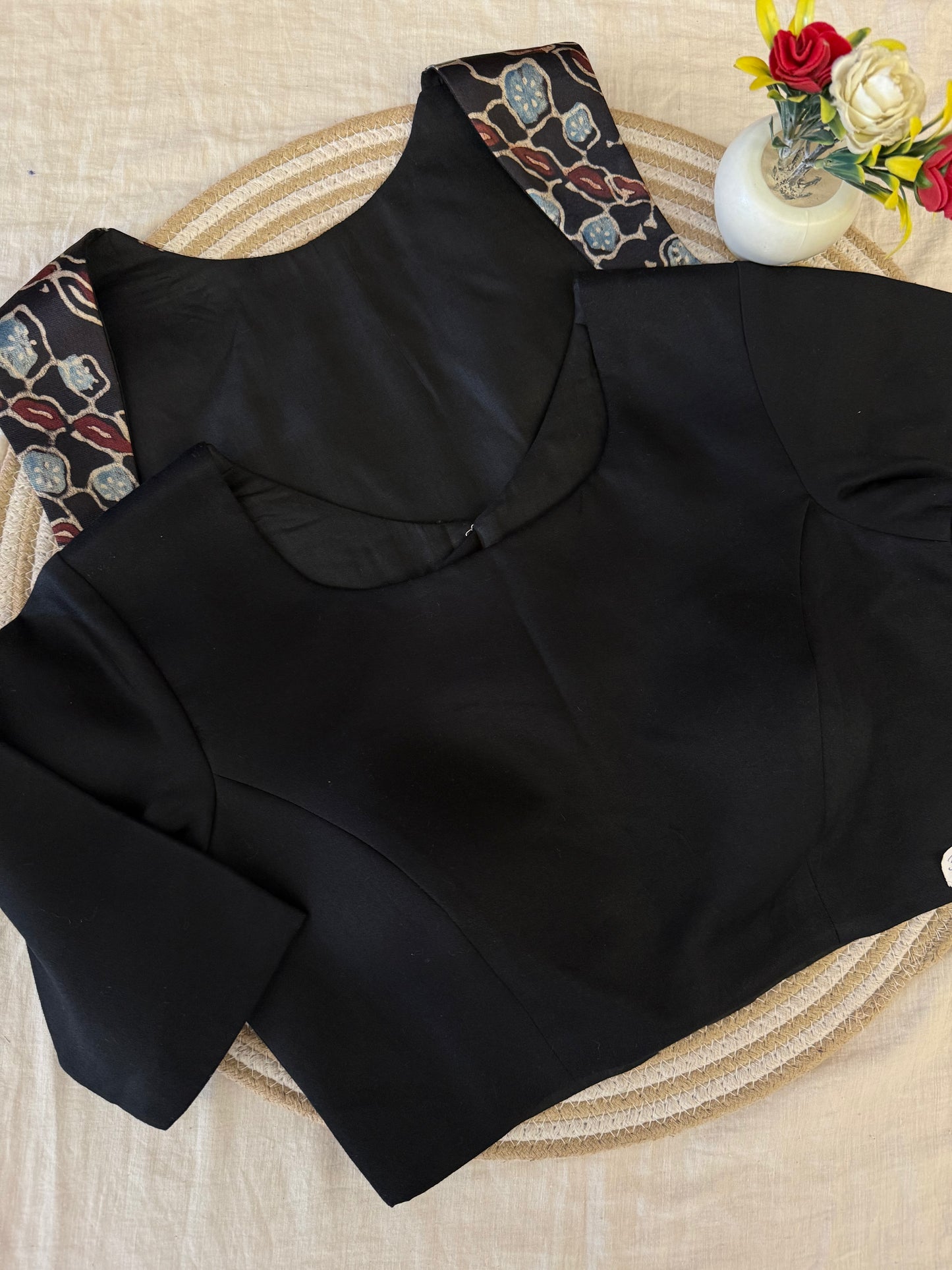 Roohani Koti Ajrakh Blouse (Dispatch time 3 Days)