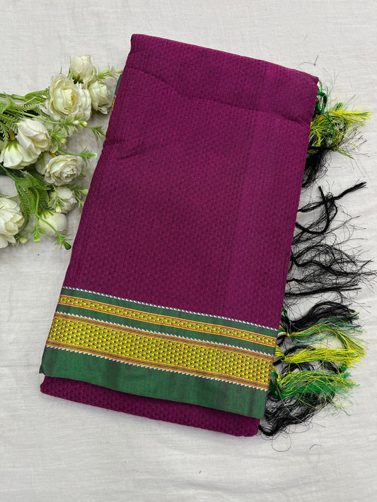 Dusty Pink Green Khun Saree