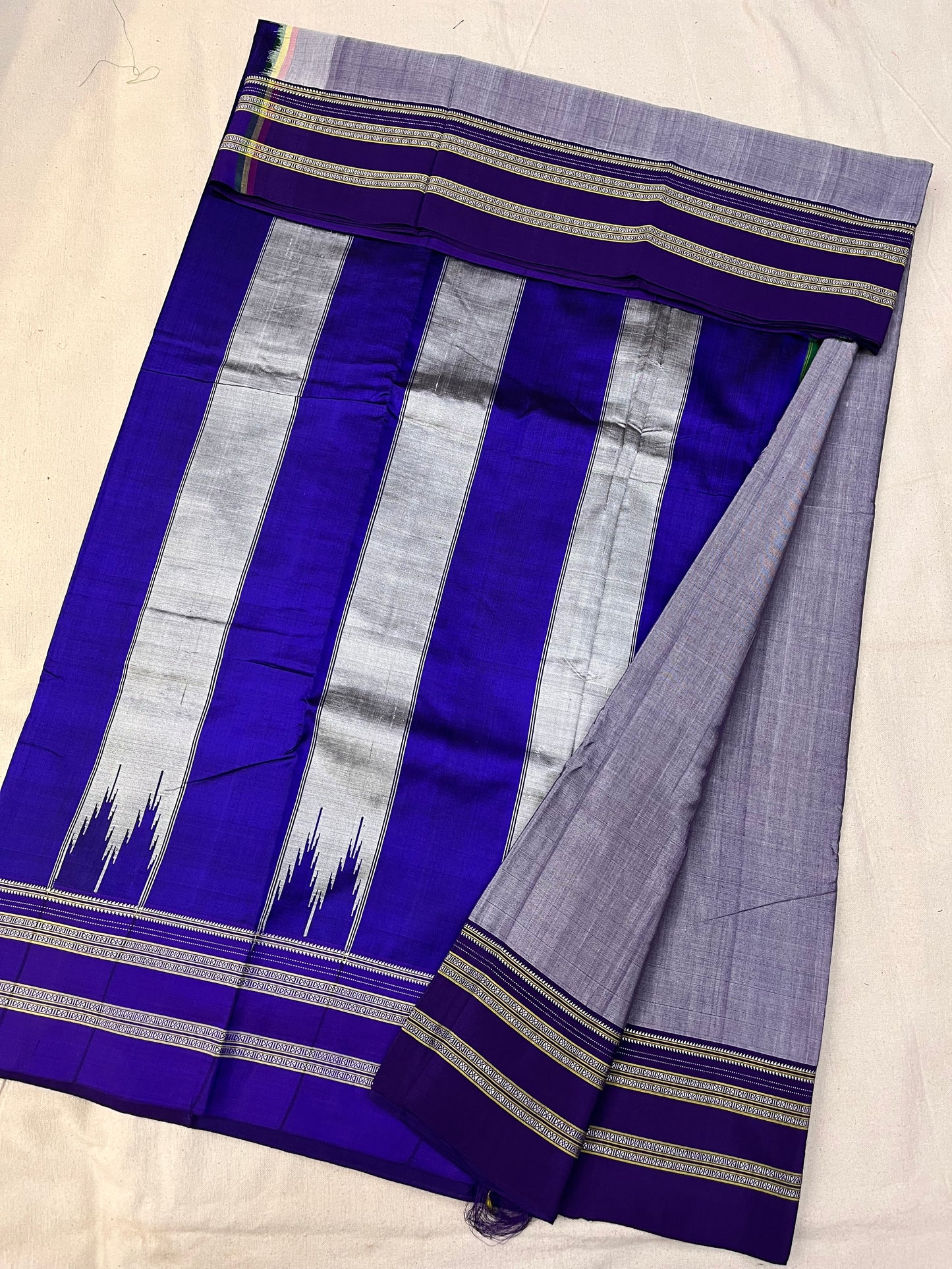 Denim Purple Ilkal Saree