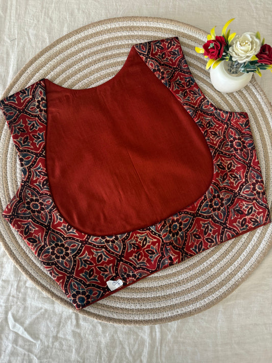 Chopad Jaal Ajrakh Modal Silk Koti