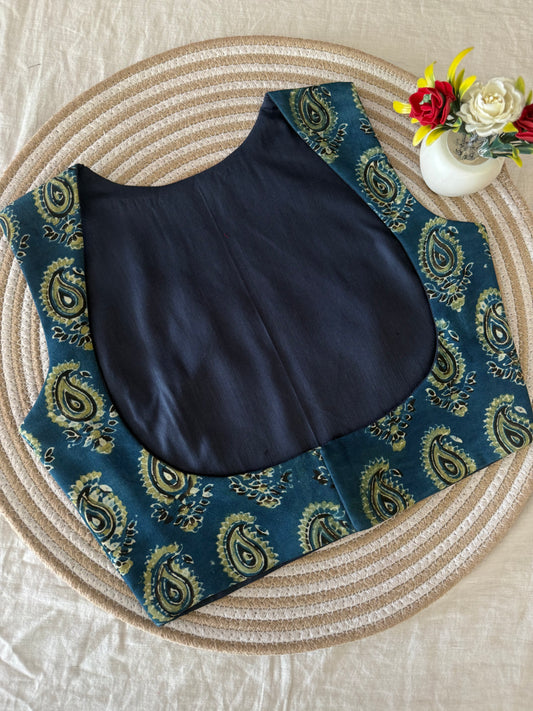 Kairi Ajrakh Viscose Modal Silk Koti