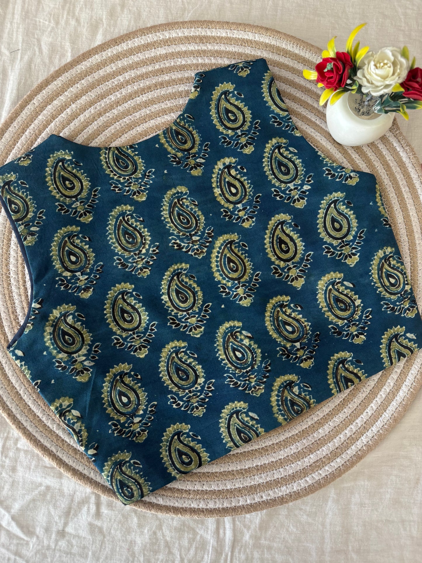 Kairi Ajrakh Viscose Modal Silk Koti