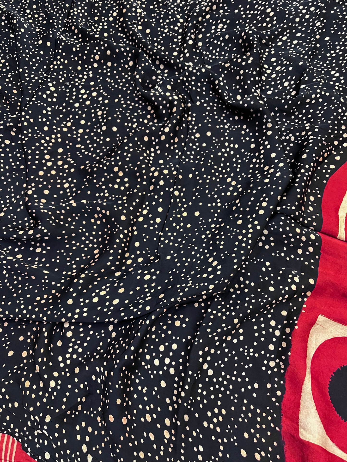 RangChakra Ajrakh Print Modal Silk Saree