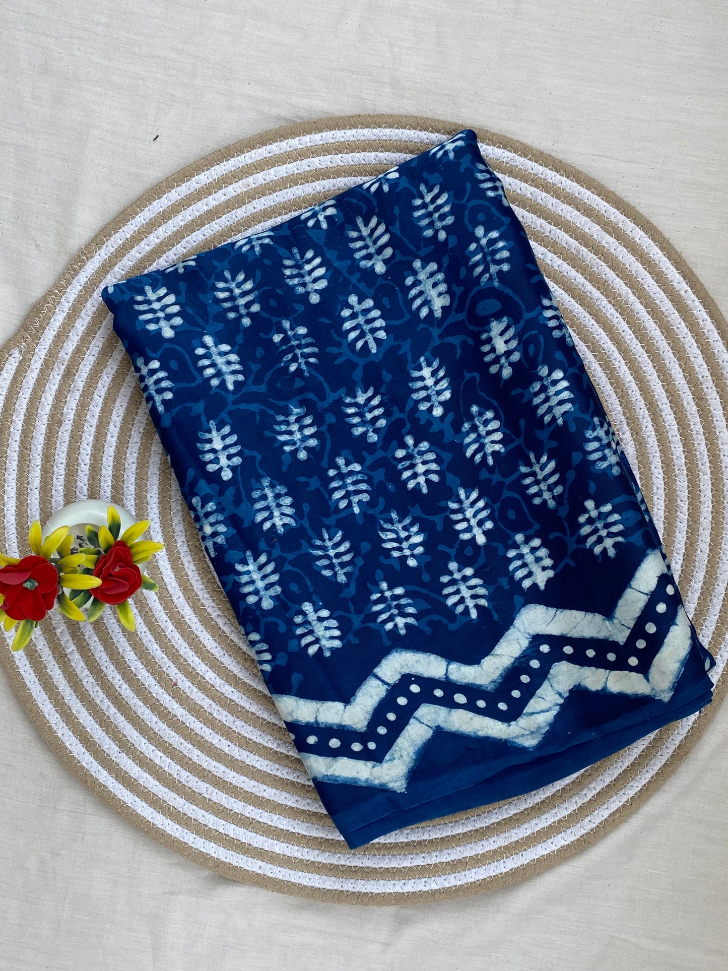 Indigo Modal Silk Saree 6
