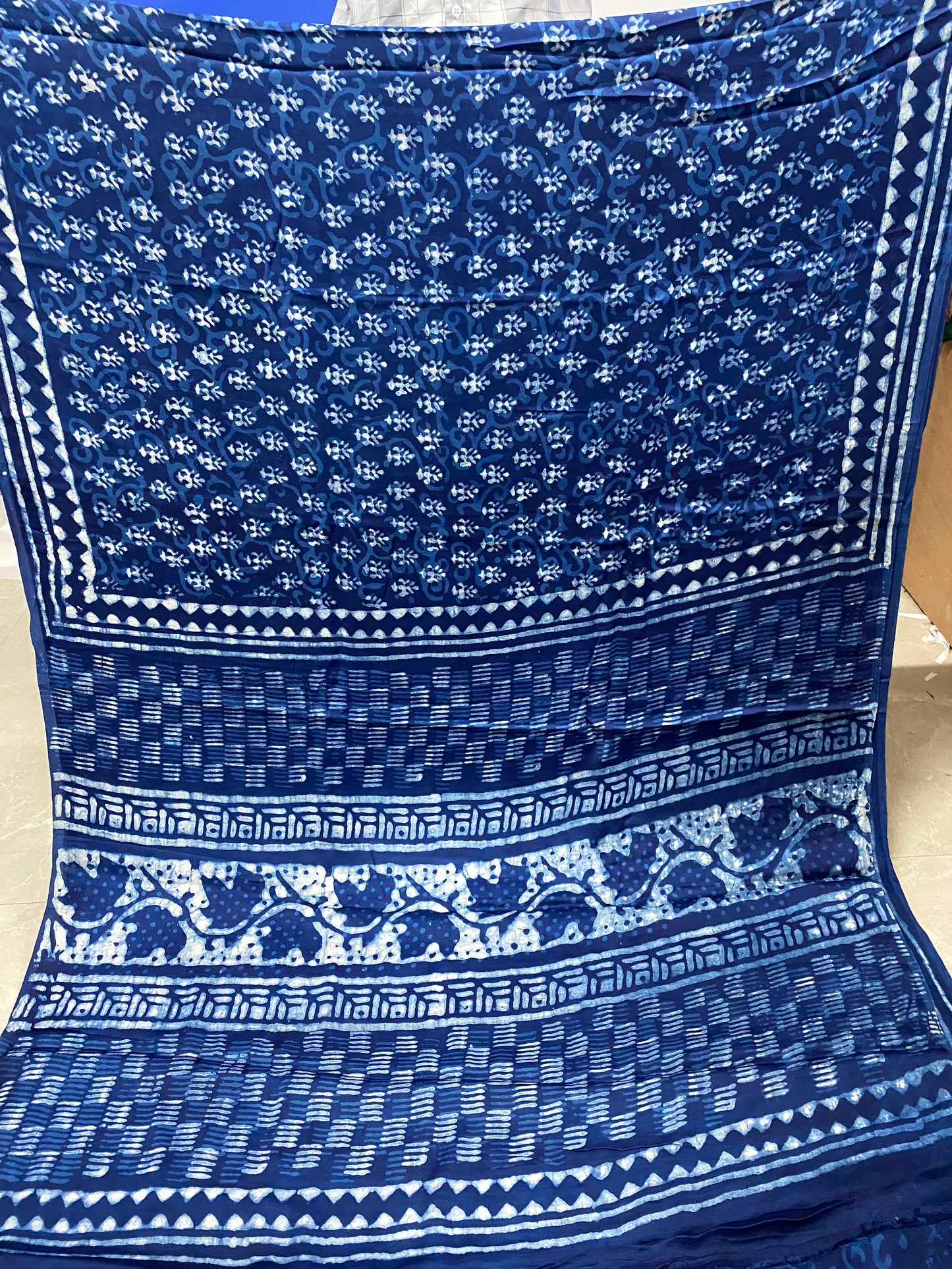 Indigo Modal Silk Saree 17