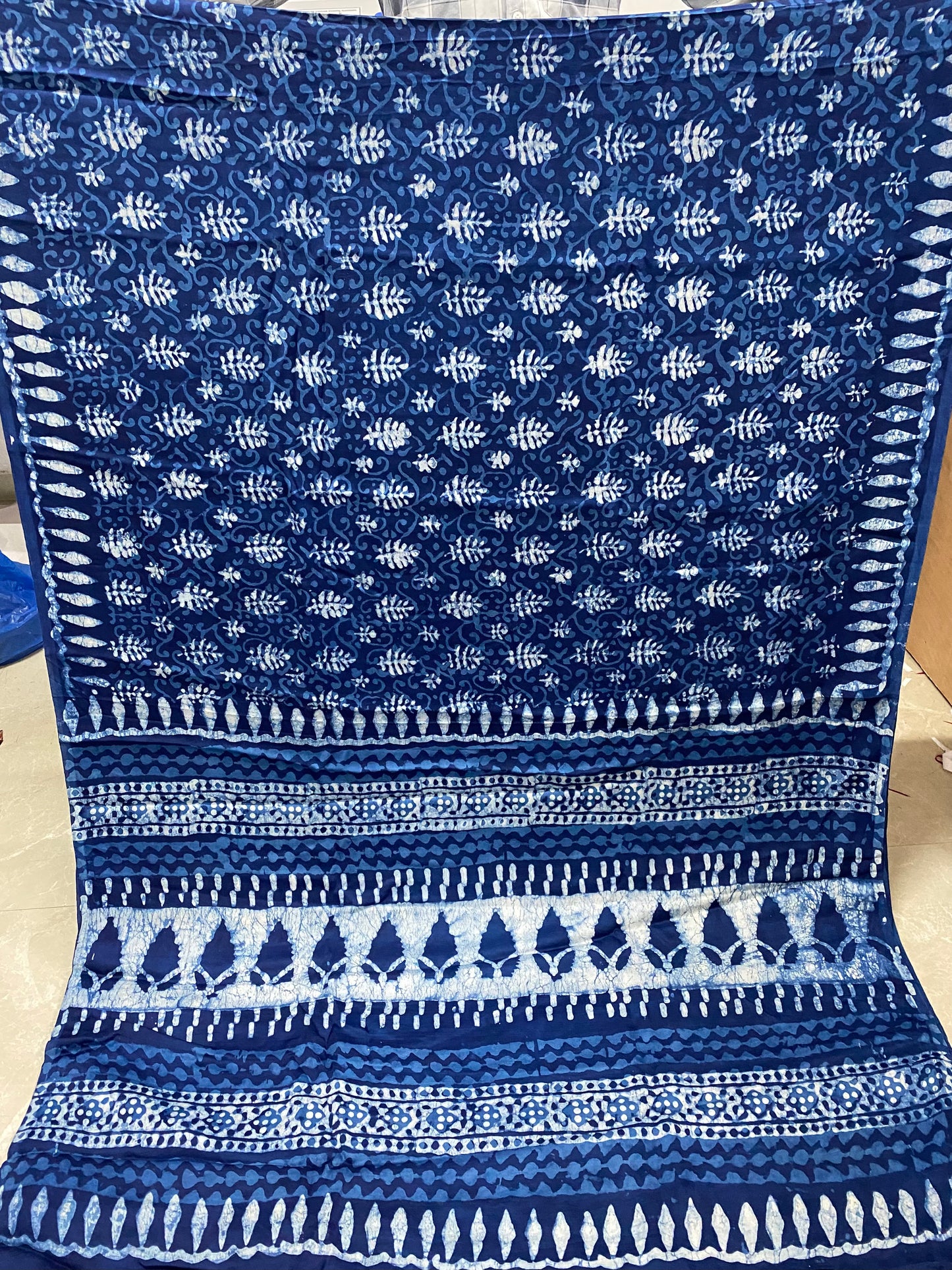 Indigo Modal Silk Saree 7